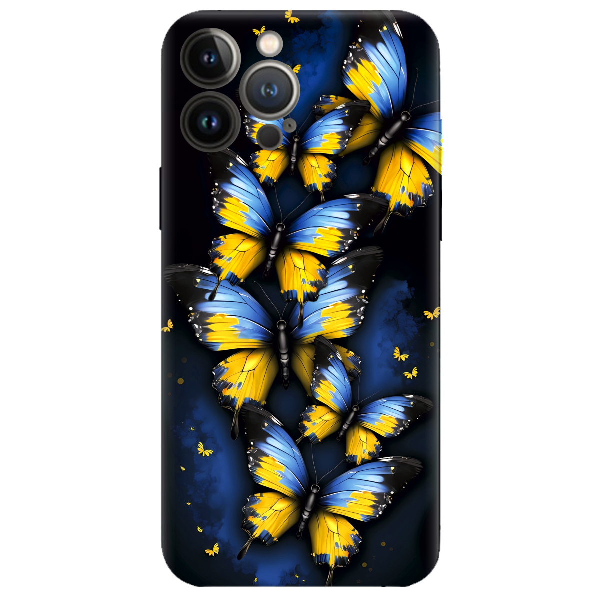 Чехол для Apple iPhone 13 Pro прозрачный Метелики - фото 1 - Чехлы для телефонов