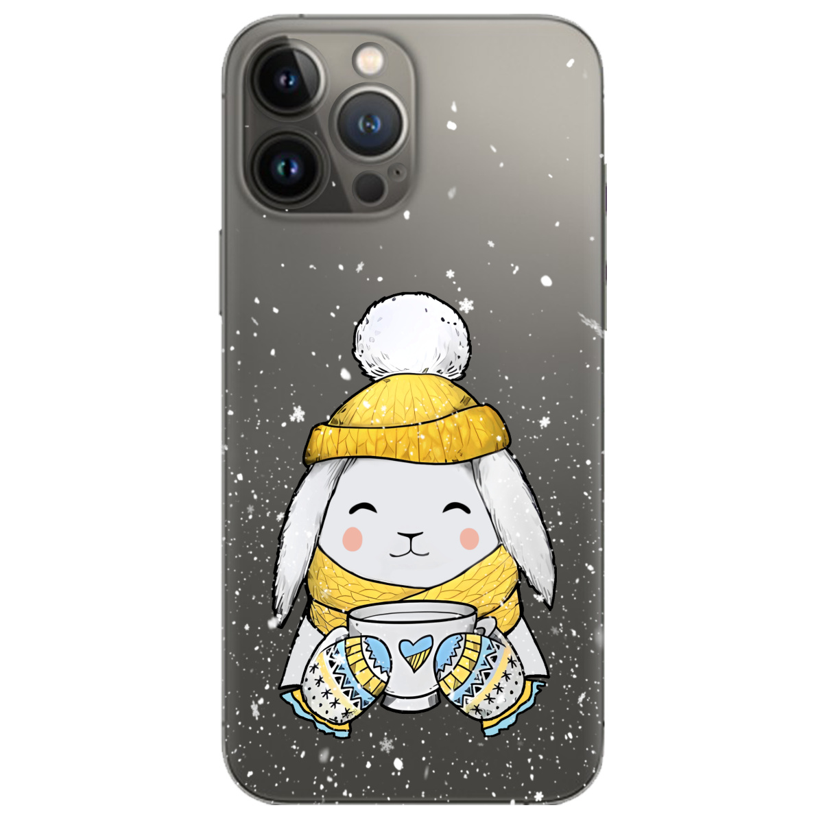 Чохол для Apple iPhone 13 Pro прозорий Пухнастик - фото 1 - Чохли для телефонів