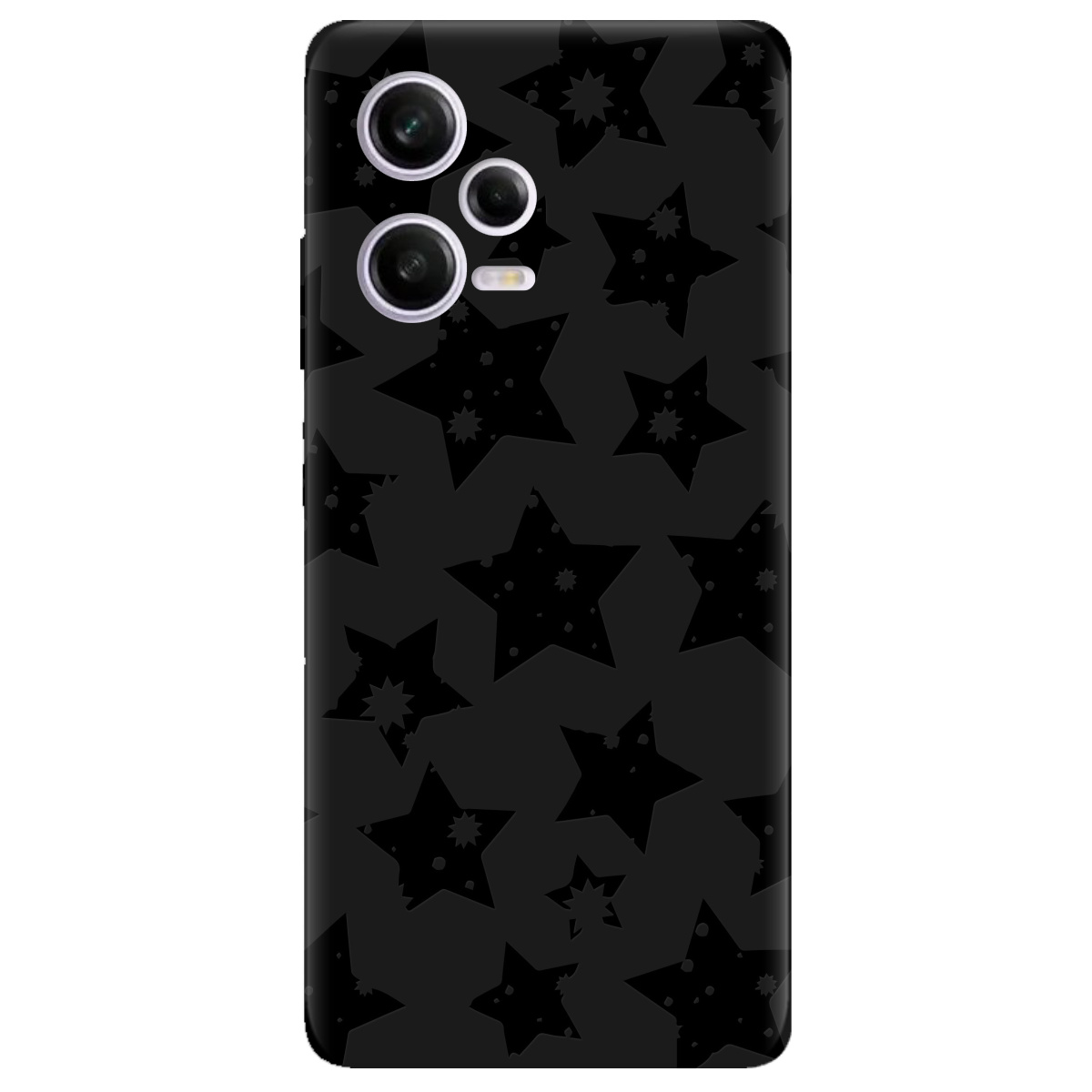 Чехол для Xiaomi Redmi Note 12 Pro 5G черный матовый soft touch Black Star - фото 1 - Чехлы для телефонов