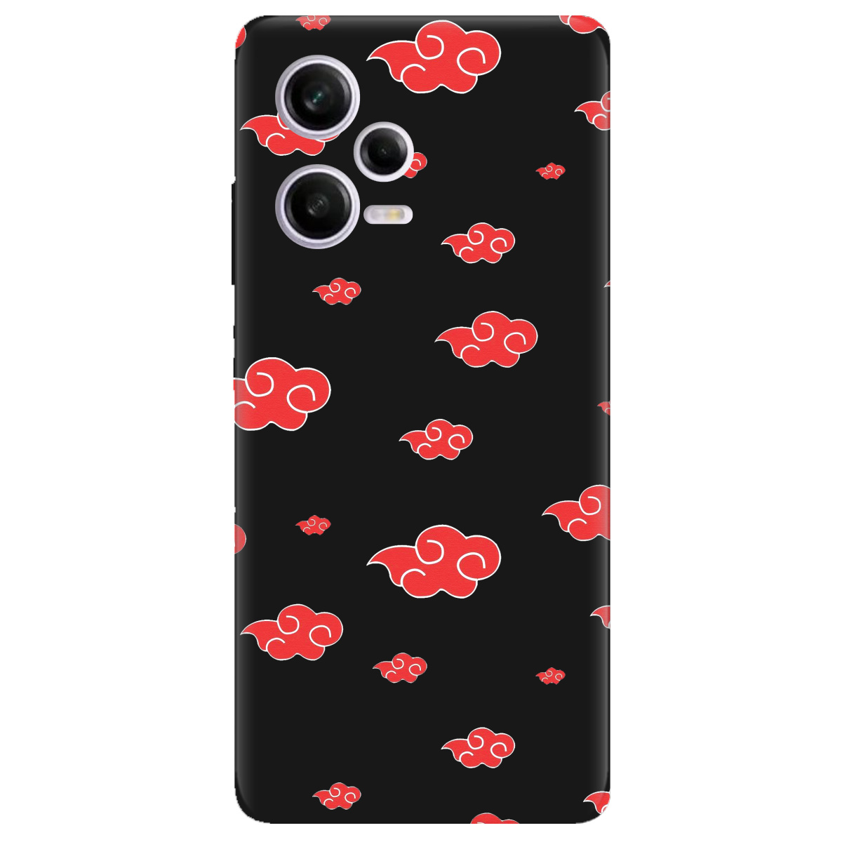 Чохол для Xiaomi Redmi Note 12 Pro 5G чорний матовий soft touch Akatsuki - фото 1 - Чохли для телефонів