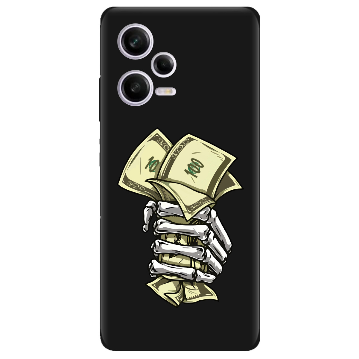 Чехол для Xiaomi Redmi Note 12 Pro 5G черный матовый soft touch Загашник - фото 1 - Чехлы для телефонов