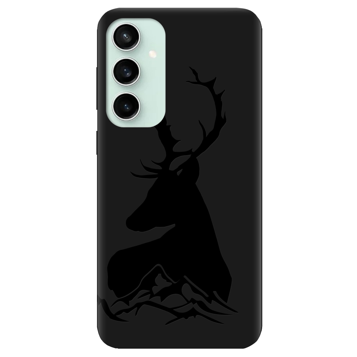 Чехол для Samsung Galaxy S23 FE черный матовый soft touch Moral - фото 1 - Чехлы для телефонов