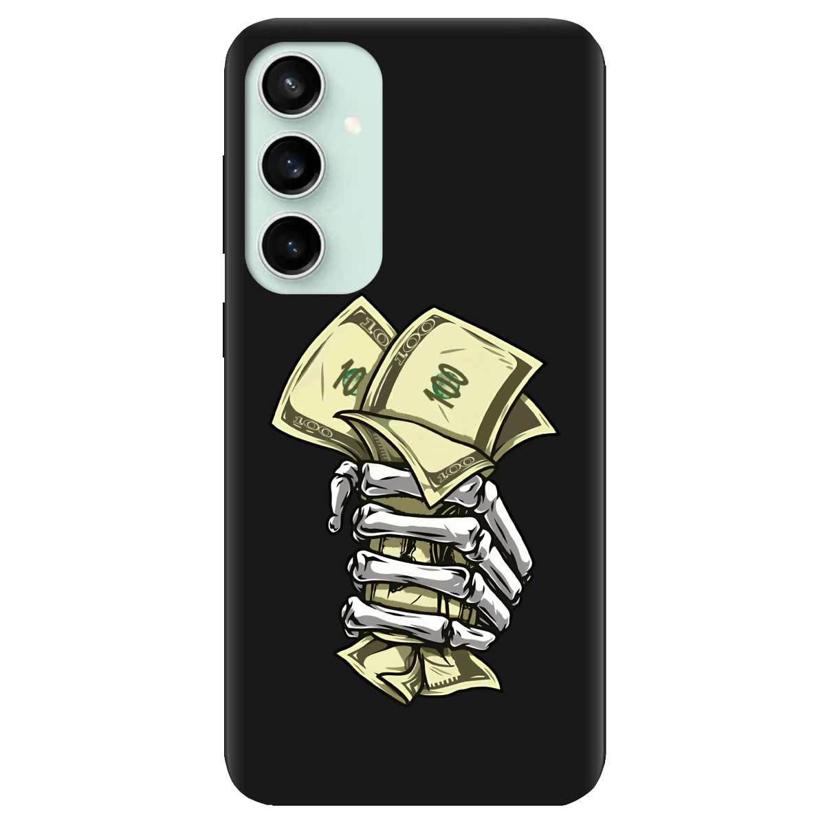 Чехол для Samsung Galaxy S23 FE черный матовый soft touch Загашник - фото 1 - Чехлы для телефонов