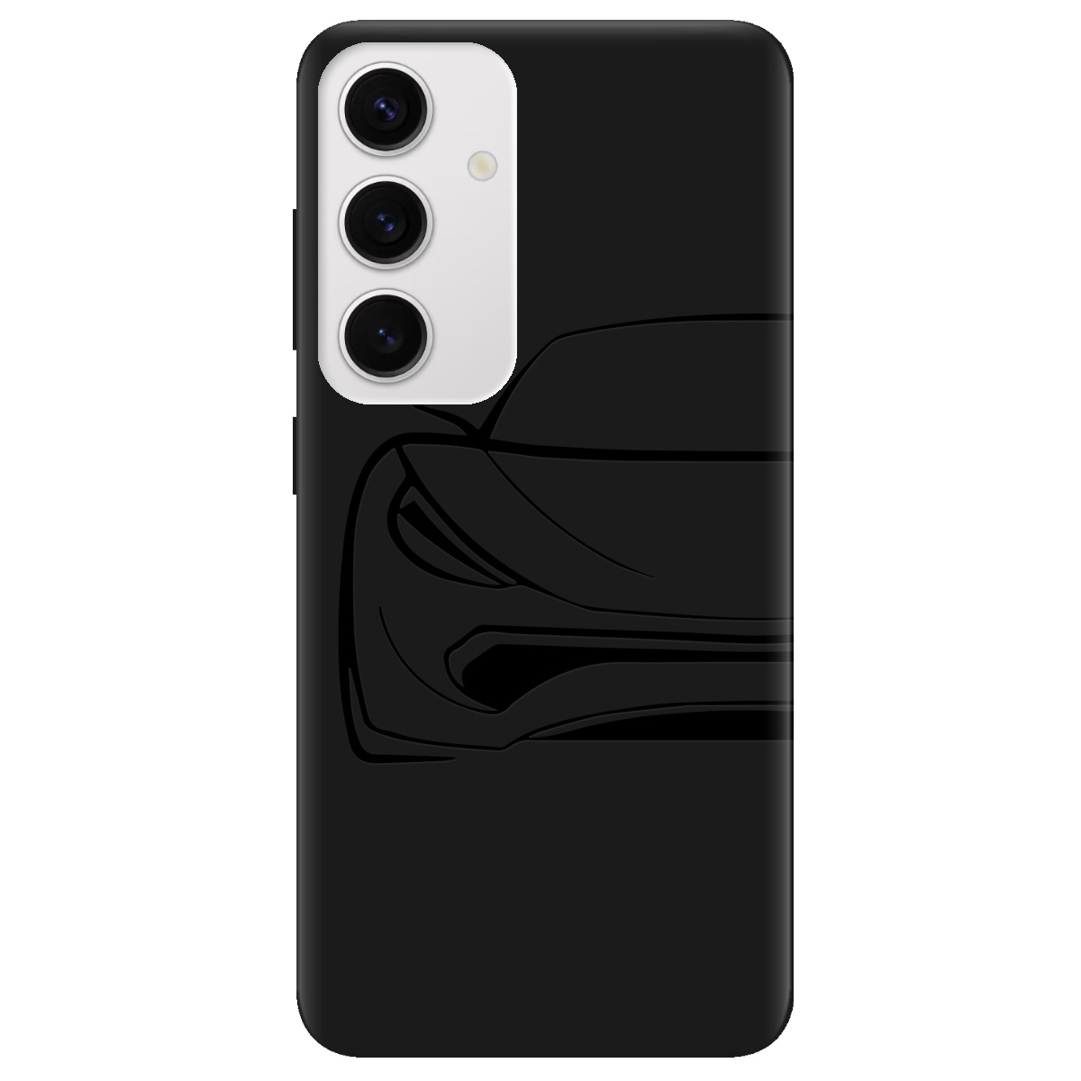 Чехол для Samsung Galaxy S24 черный матовый soft touch Sport Car - фото 1 - Чехлы для телефонов