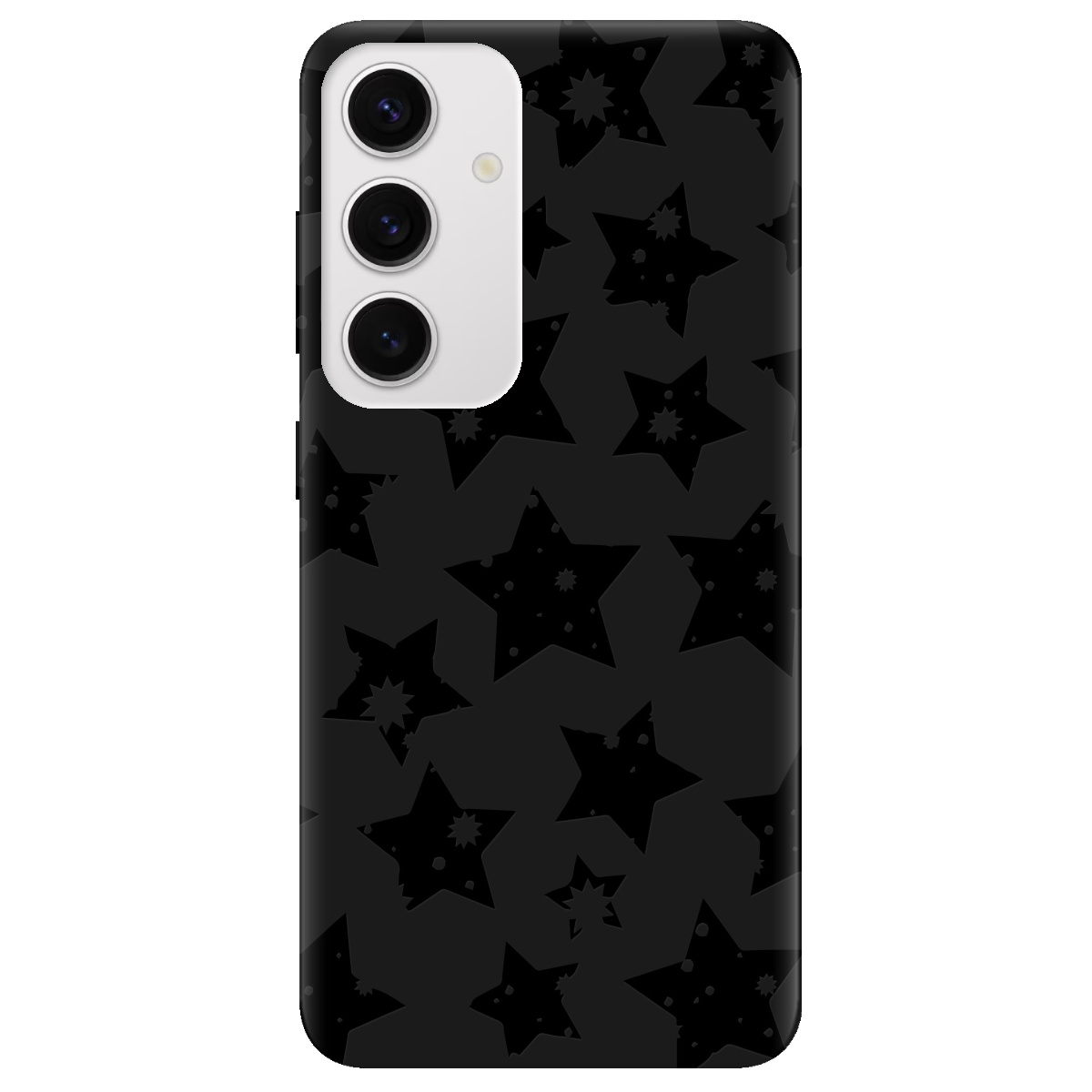 Чехол для Samsung Galaxy S24 черный матовый soft touch Black Star - фото 1 - Чехлы для телефонов