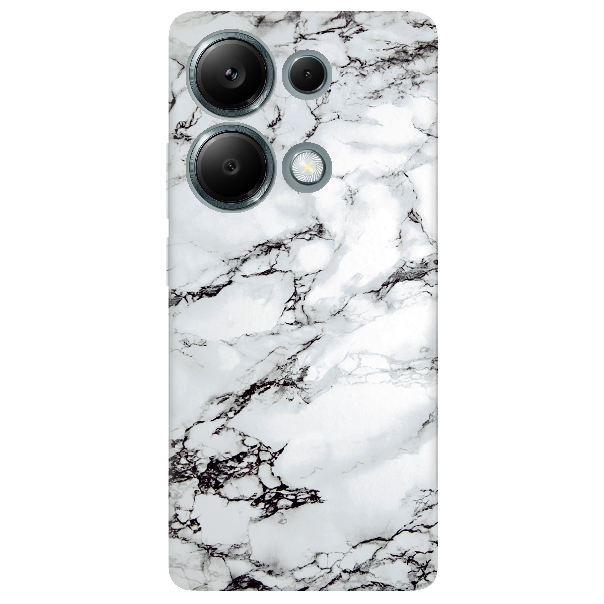Чехол для Xiaomi Redmi Note 13 Pro 4G прозрачный Мрамор - фото 1 - Чехлы для телефонов