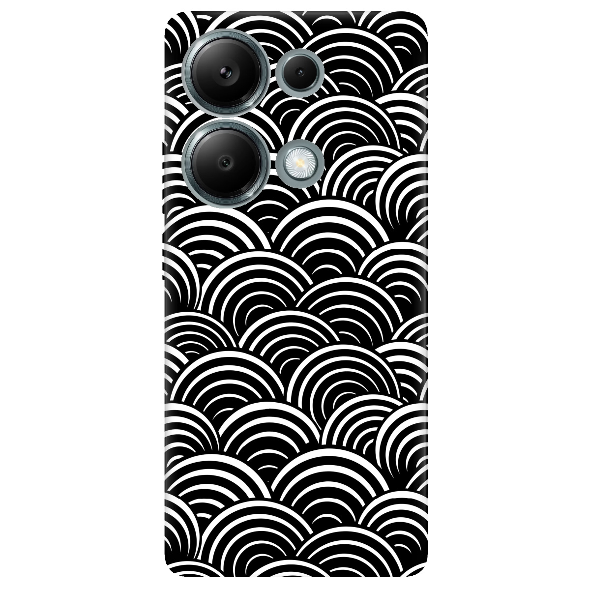 Чехол для Xiaomi Redmi Note 13 Pro 4G прозрачный Waves - фото 1 - Чехлы для телефонов