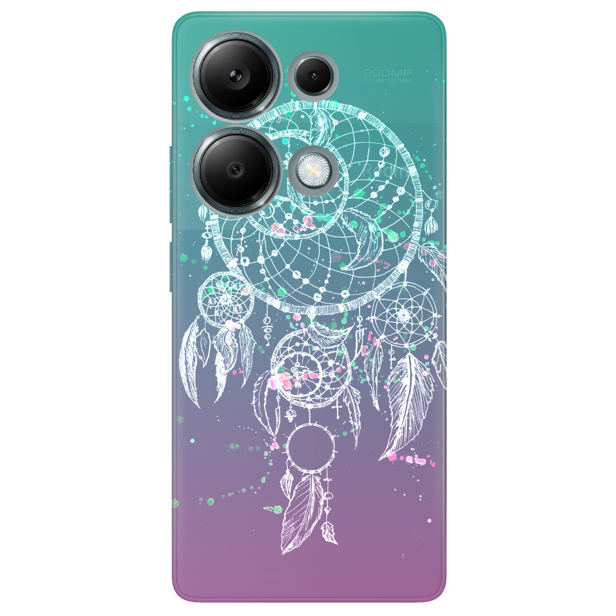 Чехол для Xiaomi Redmi Note 13 Pro 4G прозрачный Dreams - фото 1 - Чехлы для телефонов