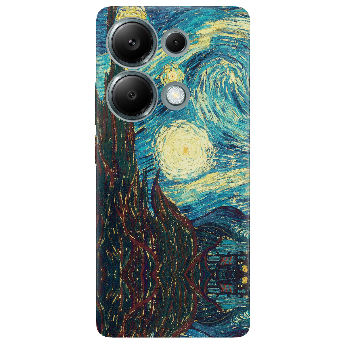 Чехол для Xiaomi Redmi Note 13 Pro 4G прозрачный Starry Night - фото 1 - Чехлы для телефонов