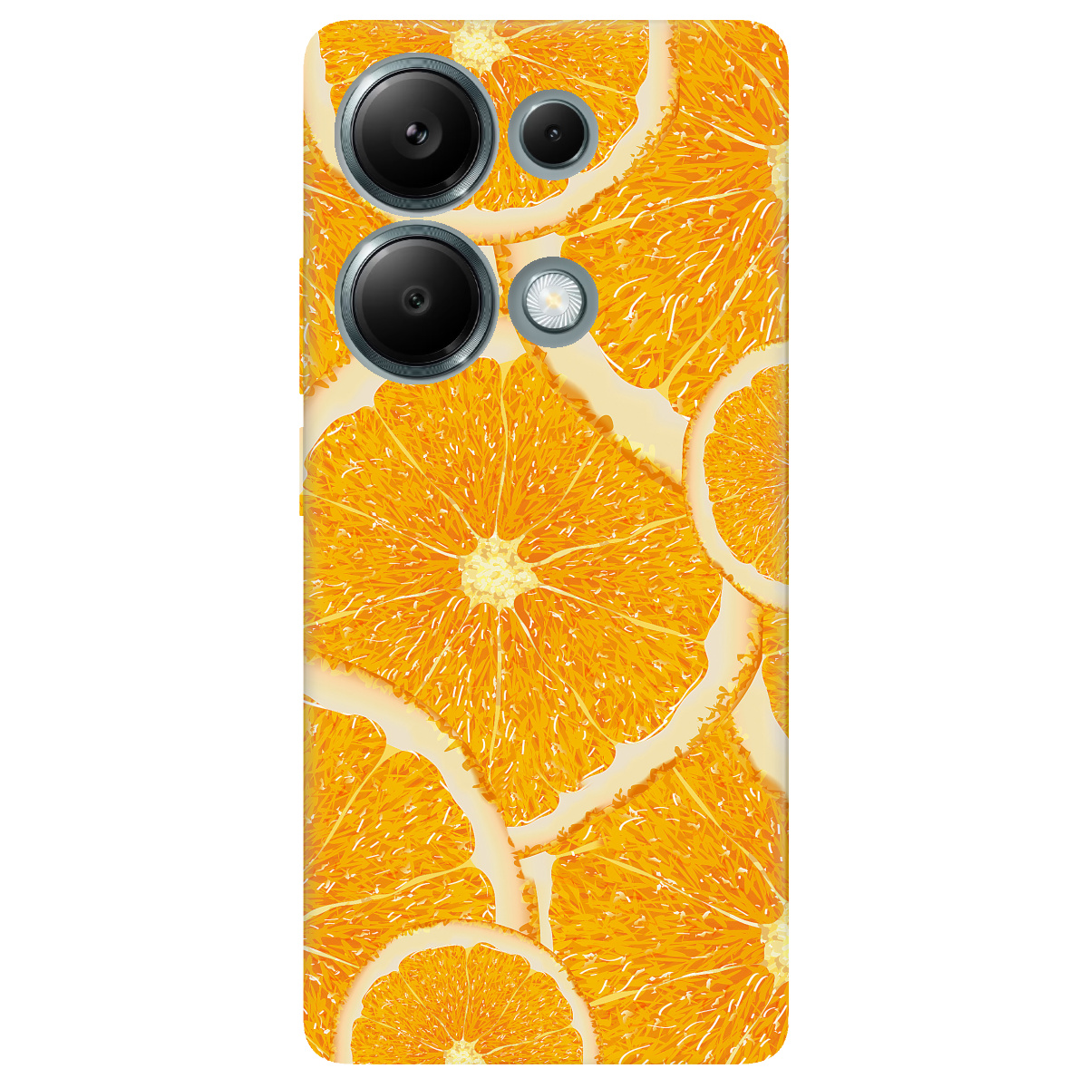 Чехол для Xiaomi Redmi Note 13 Pro 4G прозрачный Orange - фото 1 - Чехлы для телефонов