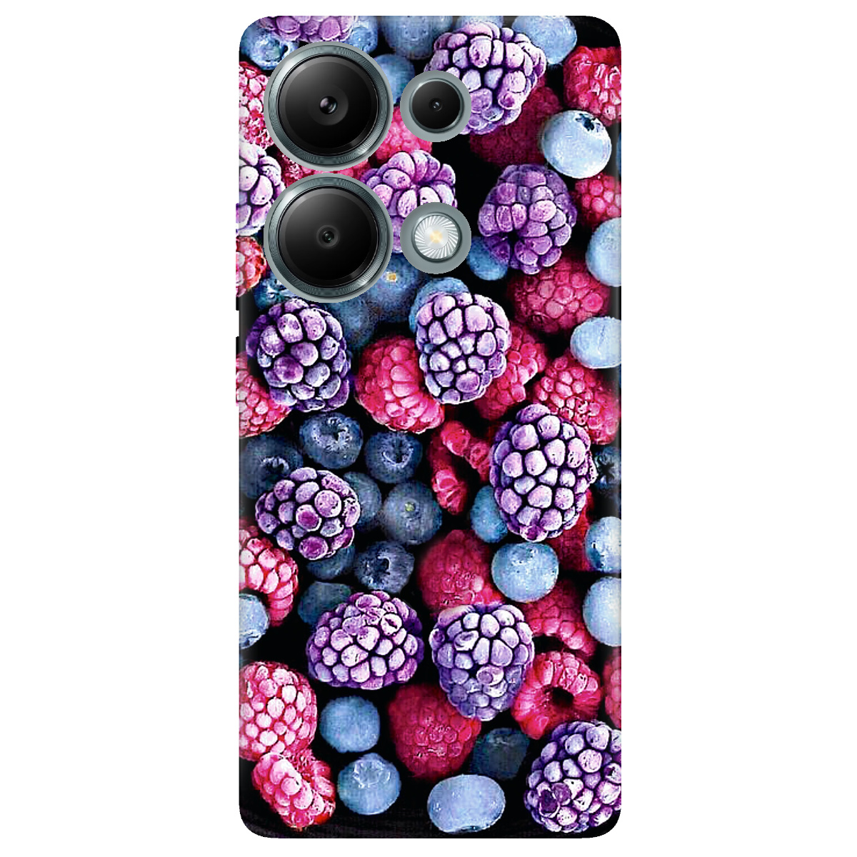Чохол для Xiaomi Redmi Note 13 Pro 4G прозорий Frosty berry - фото 1 - Чохли для телефонів