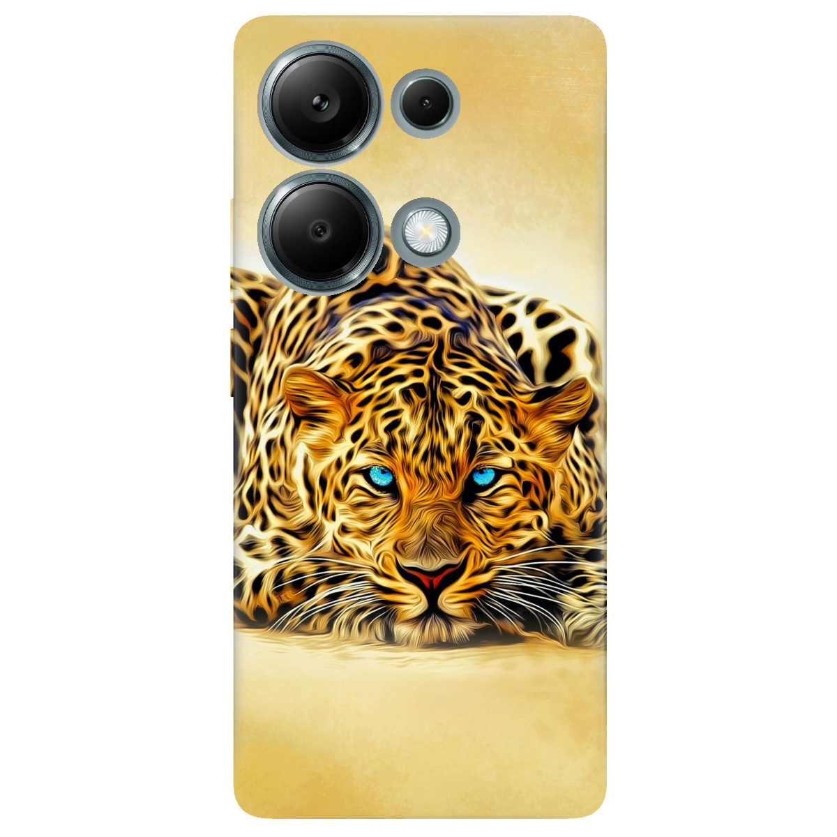 Чехол для Xiaomi Redmi Note 13 Pro 4G прозрачный Леопард - фото 1 - Чехлы для телефонов