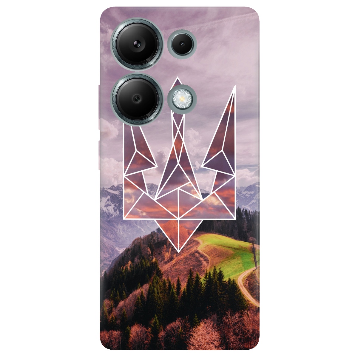 Чехол для Xiaomi Redmi Note 13 Pro 4G прозрачный Ukraine - фото 1 - Чехлы для телефонов