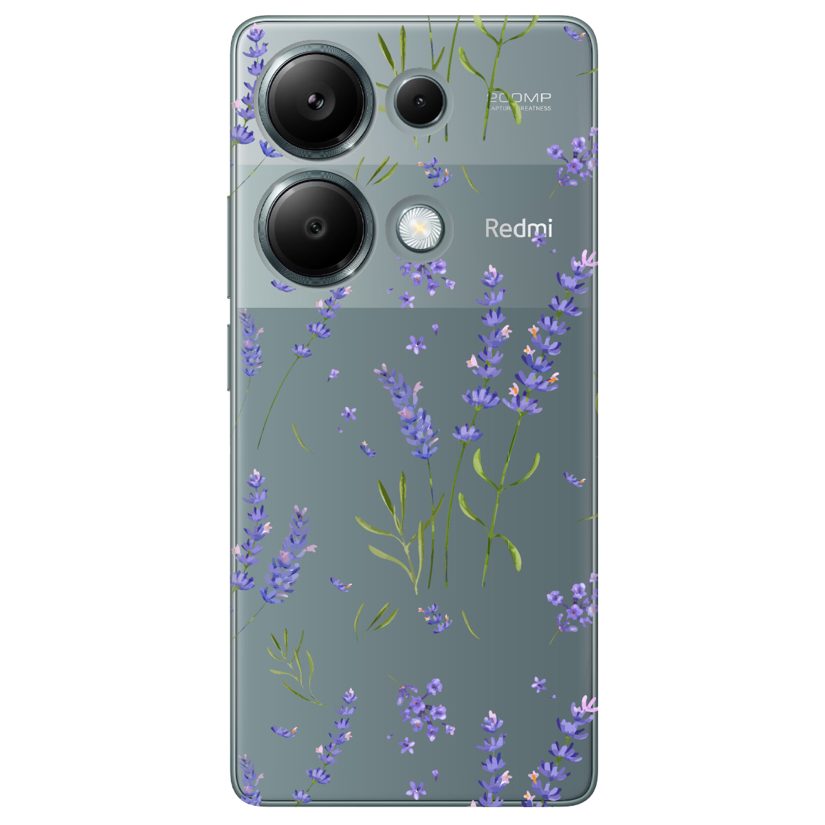 Чехол для Xiaomi Redmi Note 13 Pro 4G прозрачный Lavender - фото 1 - Чехлы для телефонов