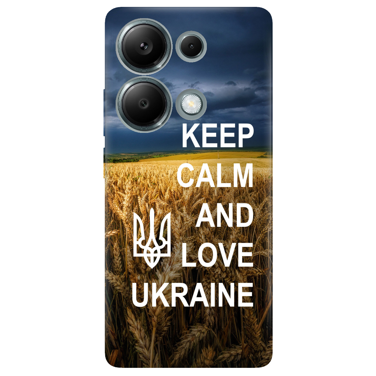 Чохол для Xiaomi Redmi Note 13 Pro 4G прозорий Keep calm - фото 1 - Чохли для телефонів