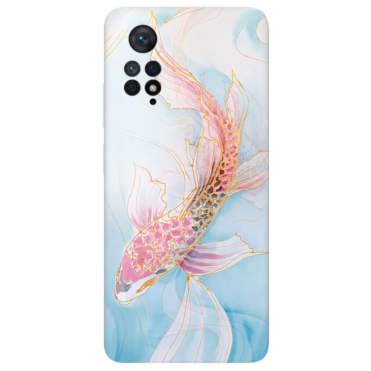 Чехол для Xiaomi Redmi Note 11 Pro прозрачный Art fish - фото 1 - Чехлы для телефонов