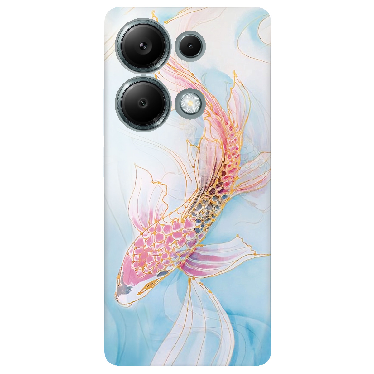 Чохол для Xiaomi Redmi Note 13 Pro 4G прозорий Art fish - фото 1 - Чохли для телефонів