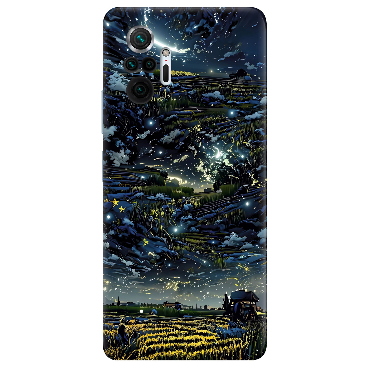 Чохол для Xiaomi Redmi Note 10 Pro прозорий Зоряне небо - фото 1 - Чохли для телефонів