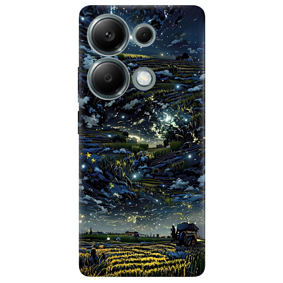 Чехол для Xiaomi Redmi Note 13 Pro 4G прозрачный Зоряне небо - фото 1 - Чехлы для телефонов