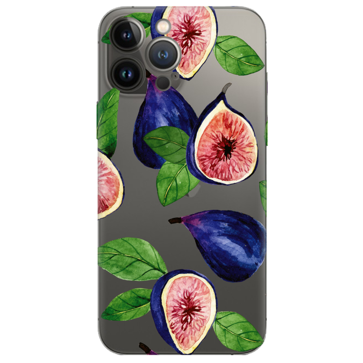 Чехол для Apple iPhone 13 Pro прозрачный Figs - фото 1 - Чехлы для телефонов