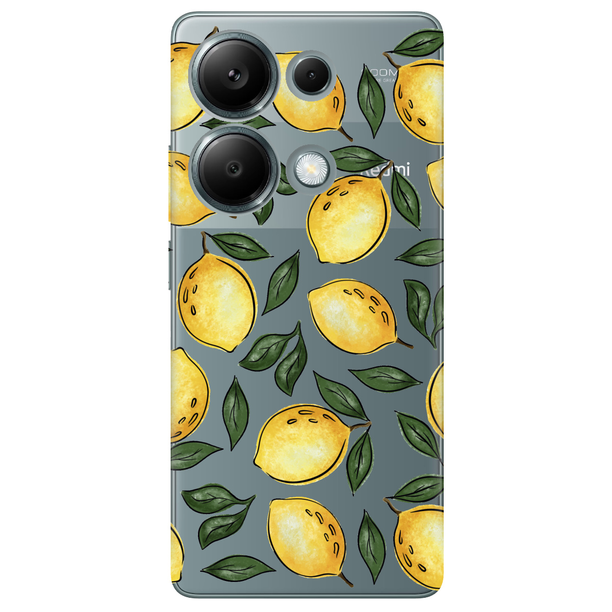 Чехол для Xiaomi Redmi Note 13 Pro 4G прозрачный Limoncello - фото 1 - Чехлы для телефонов