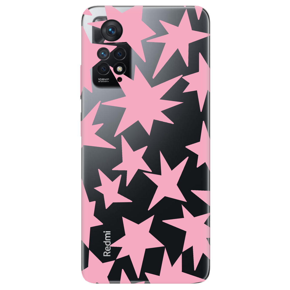 Чехол для Xiaomi Redmi Note 11 Pro прозрачный Pink Star - фото 1 - Чехлы для телефонов