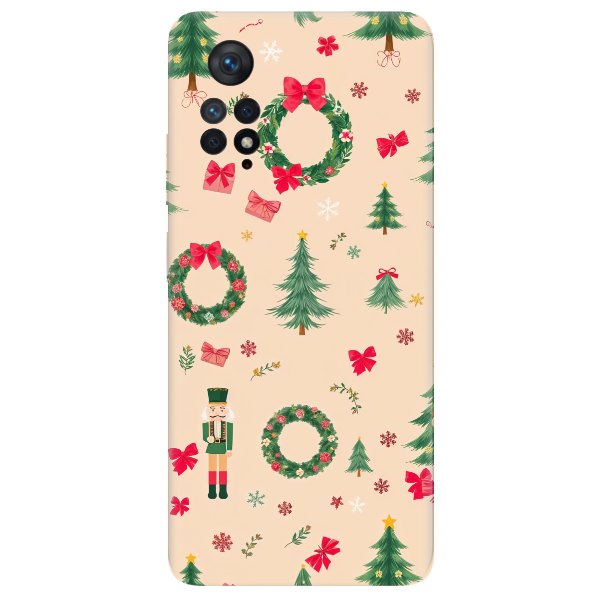 Чехол для Xiaomi Redmi Note 11 Pro прозрачный Christmas Traditions - фото 1 - Чехлы для телефонов