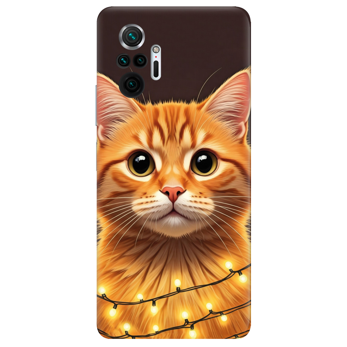 Чохол для Xiaomi Redmi Note 10 Pro прозорий Festive Kitty - фото 1 - Чохли для телефонів