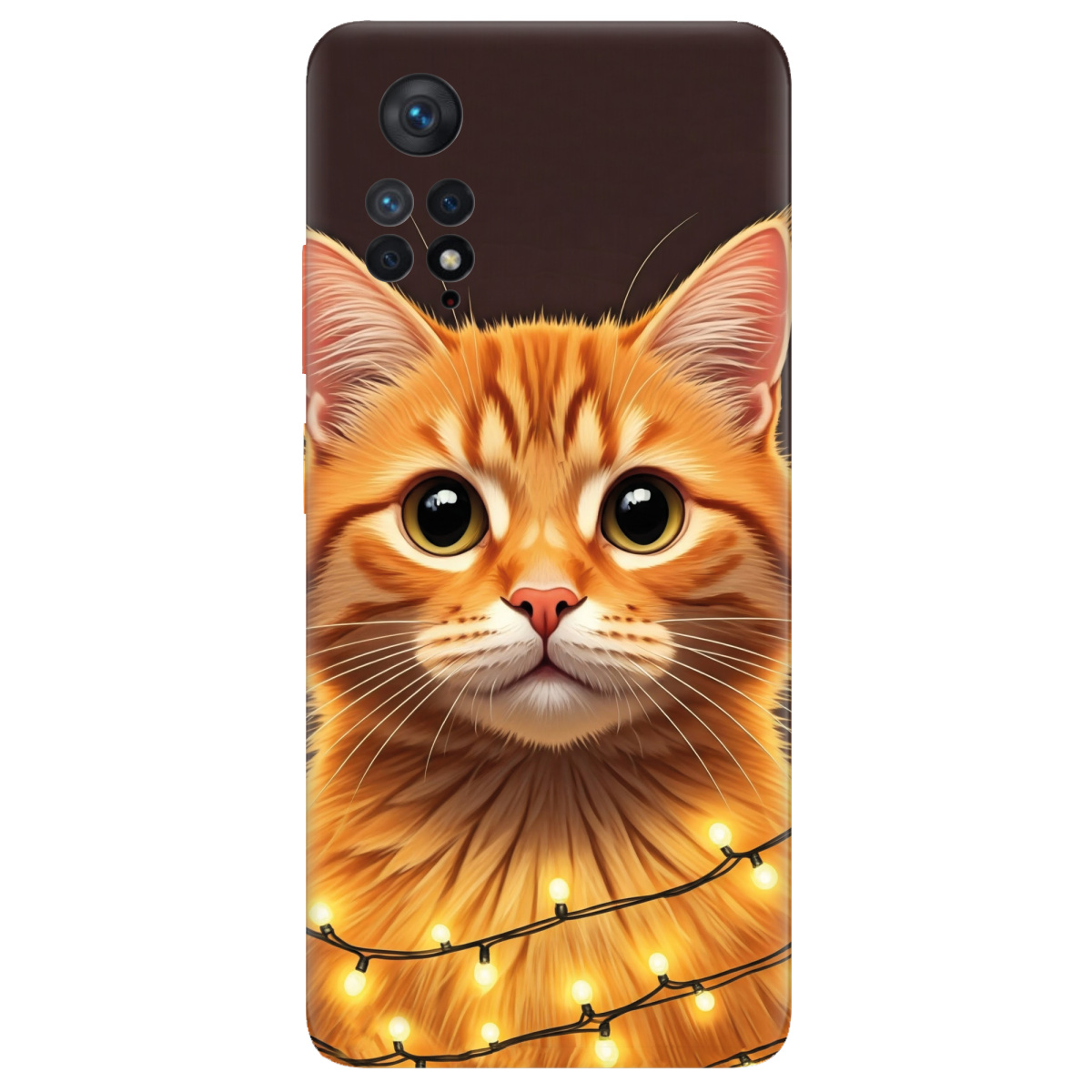 Чехол для Xiaomi Redmi Note 11 Pro прозрачный Festive Kitty - фото 1 - Чехлы для телефонов