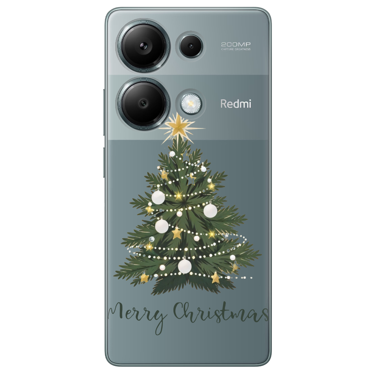 Чехол для Xiaomi Redmi Note 13 Pro 4G прозрачный Christmas Serenity - фото 1 - Чехлы для телефонов