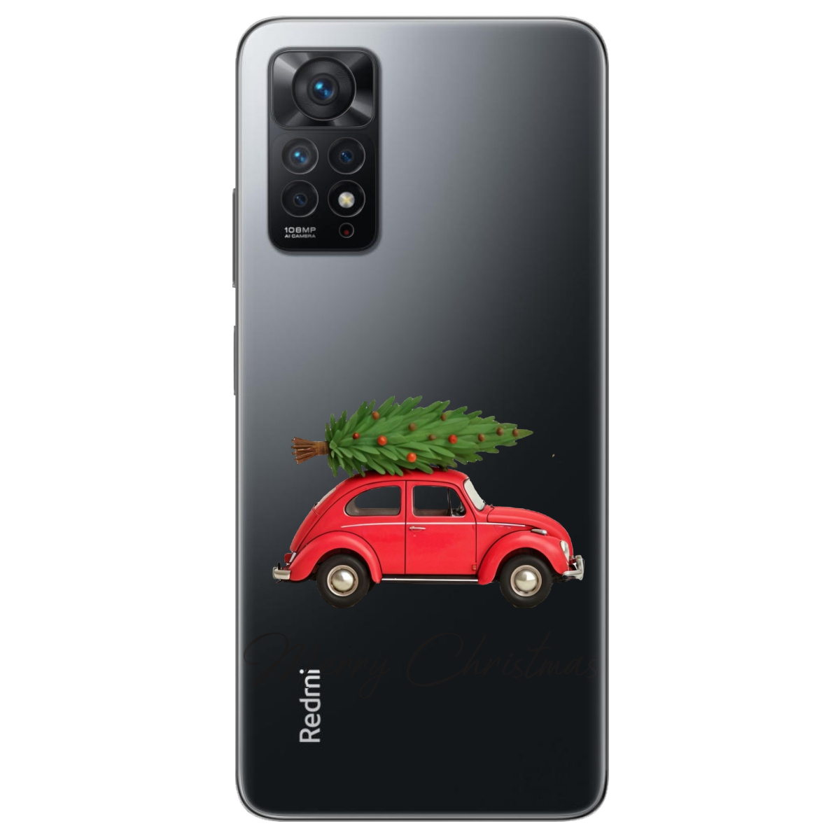Чохол для Xiaomi Redmi Note 11 Pro прозорий Christmas on Wheels - фото 1 - Чохли для телефонів