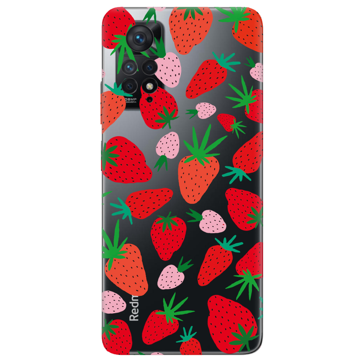 Чехол для Xiaomi Redmi Note 11 Pro прозрачный Berry Pop - фото 1 - Чехлы для телефонов