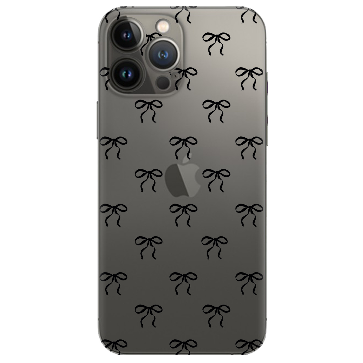 Чохол для Apple iPhone 13 Pro прозорий Bow - фото 1 - Чохли для телефонів