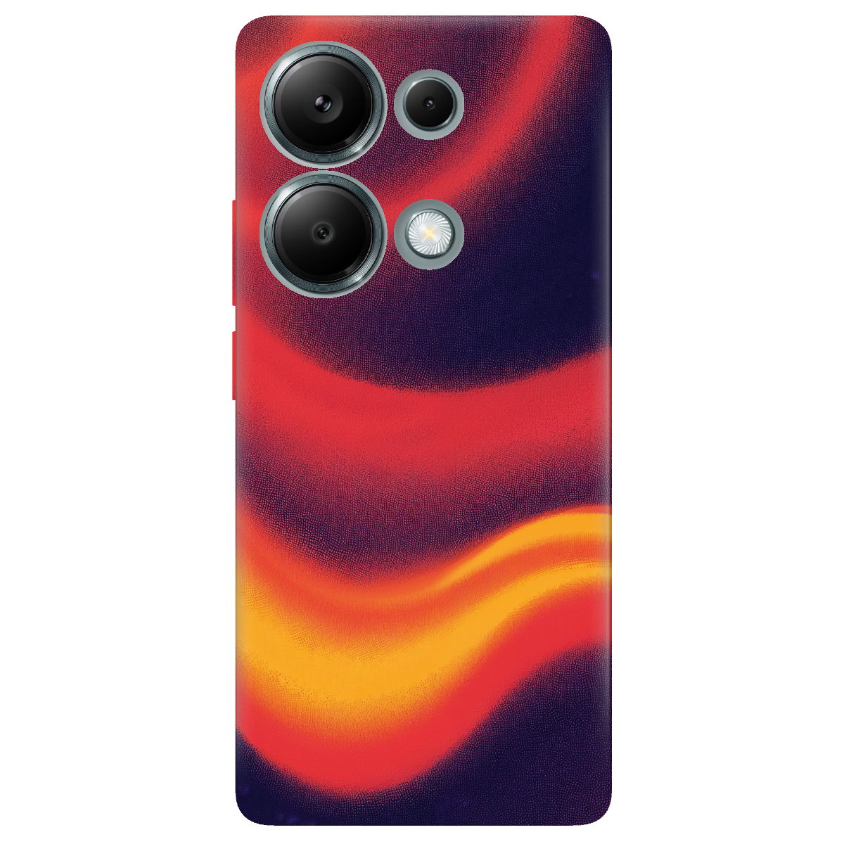 Чохол для Xiaomi Redmi Note 13 Pro 4G прозорий Fiery Waves - фото 1 - Чохли для телефонів