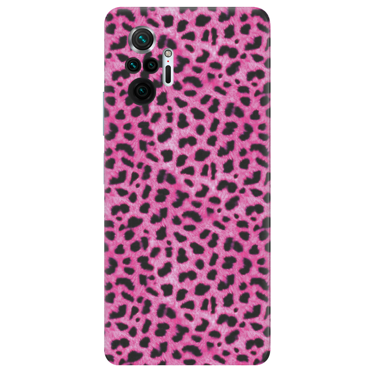 Чехол для Xiaomi Redmi Note 10 Pro прозрачный Pink Leopard - фото 1 - Чехлы для телефонов