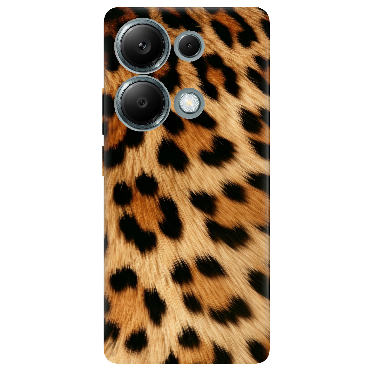 Чохол для Xiaomi Redmi Note 13 Pro 4G прозорий Леопардовий принт - фото 1 - Чохли для телефонів