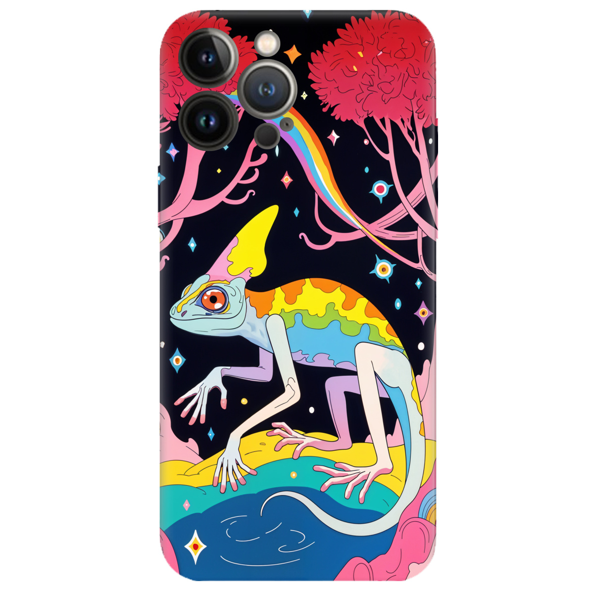 Чохол для Apple iPhone 13 Pro прозорий Cosmic Chameleon - фото 1 - Чохли для телефонів