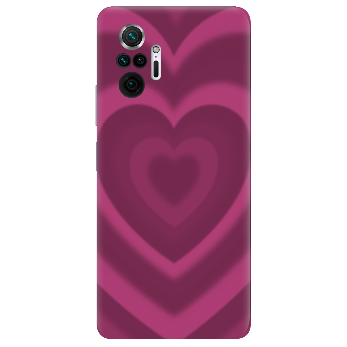 Чохол для Xiaomi Redmi Note 10 Pro прозорий Pink Heart - фото 1 - Чохли для телефонів