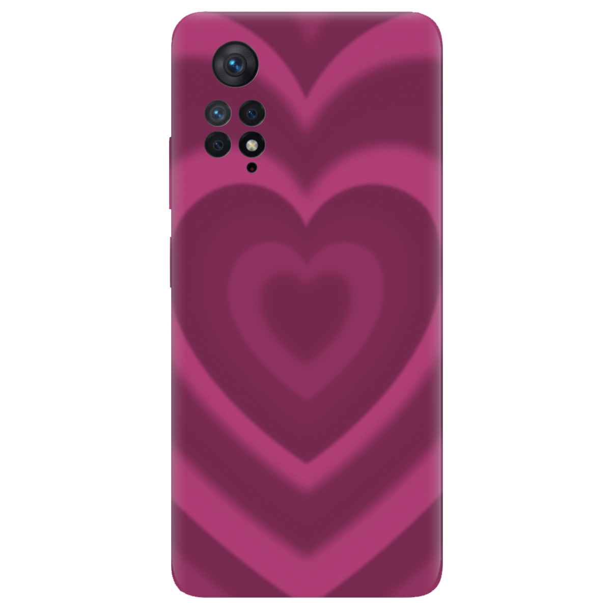 Чохол для Xiaomi Redmi Note 11 Pro прозорий Pink Heart - фото 1 - Чохли для телефонів