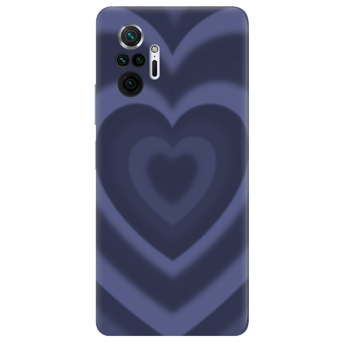 Чехол для Xiaomi Redmi Note 10 Pro прозрачный Purple Heart - фото 1 - Чехлы для телефонов