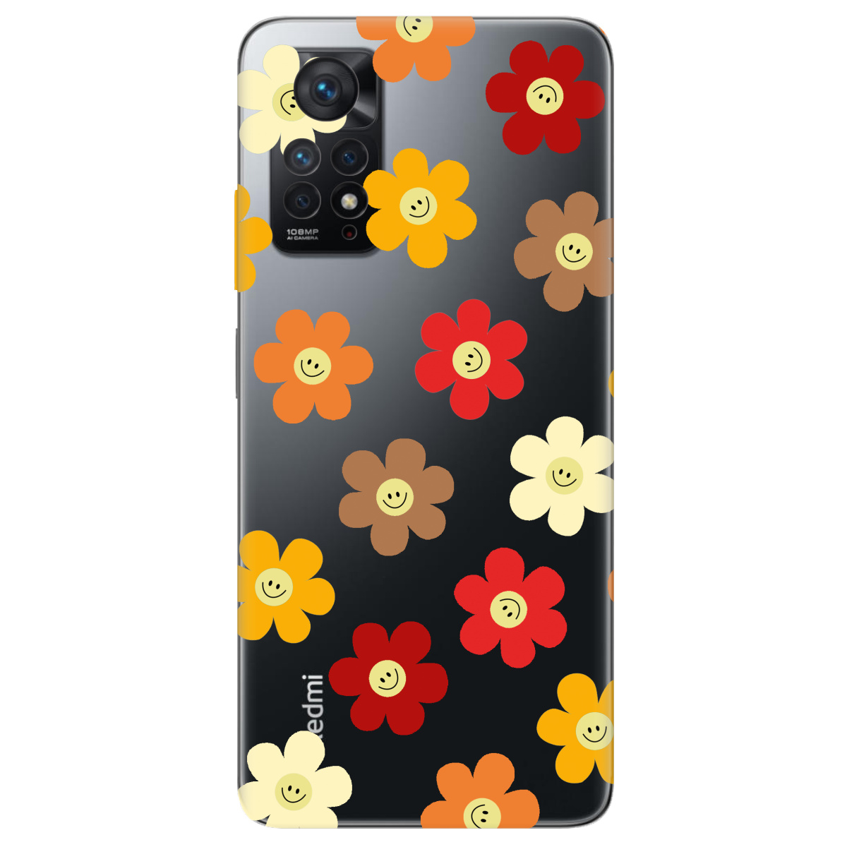 Чохол для Xiaomi Redmi Note 11 Pro прозорий Smiley Garden - фото 1 - Чохли для телефонів
