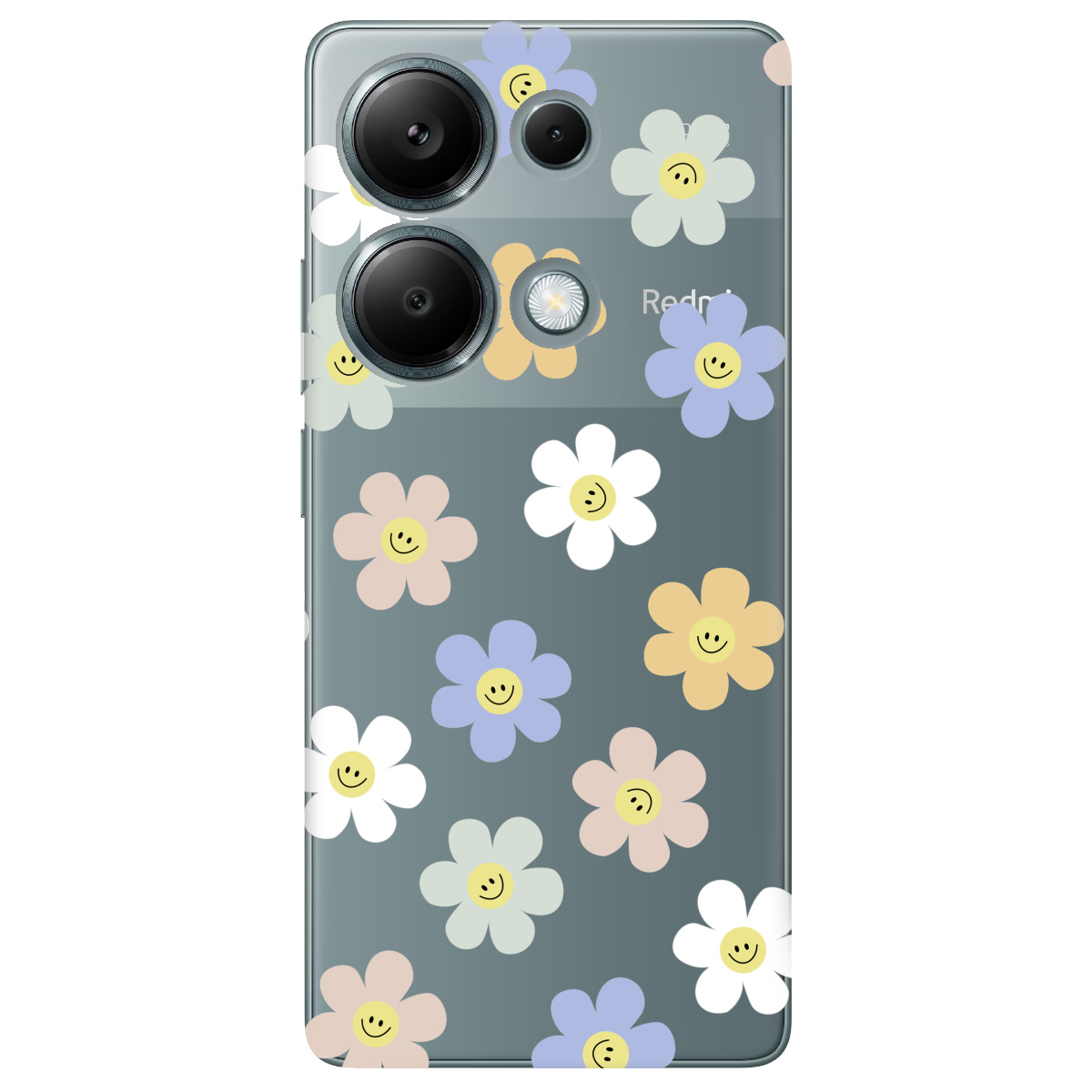 Чехол для Xiaomi Redmi Note 13 Pro 4G прозрачный Pastel Garden - фото 1 - Чехлы для телефонов