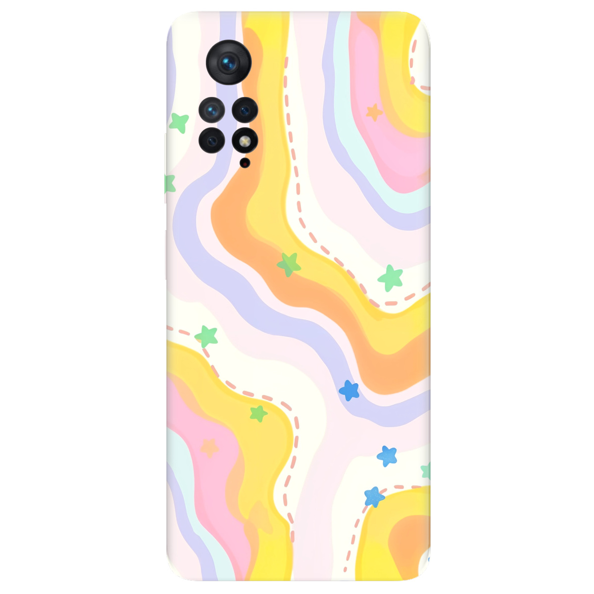 Чехол для Xiaomi Redmi Note 11 Pro прозрачный Candy Clouds - фото 1 - Чехлы для телефонов