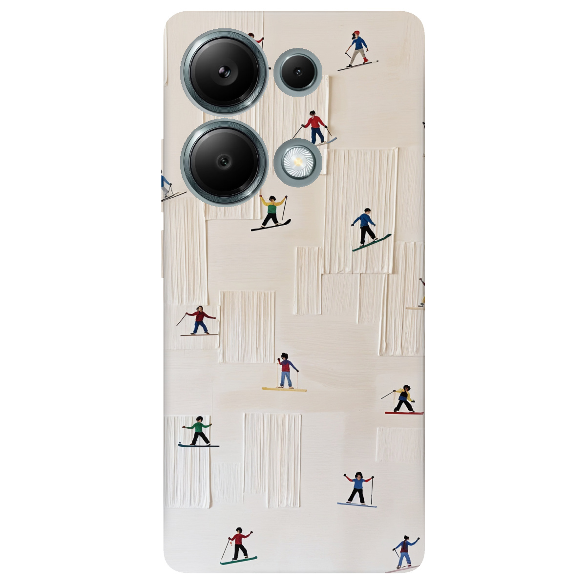 Чохол для Xiaomi Redmi Note 13 Pro 4G прозорий Skiing Dreams - фото 1 - Чохли для телефонів