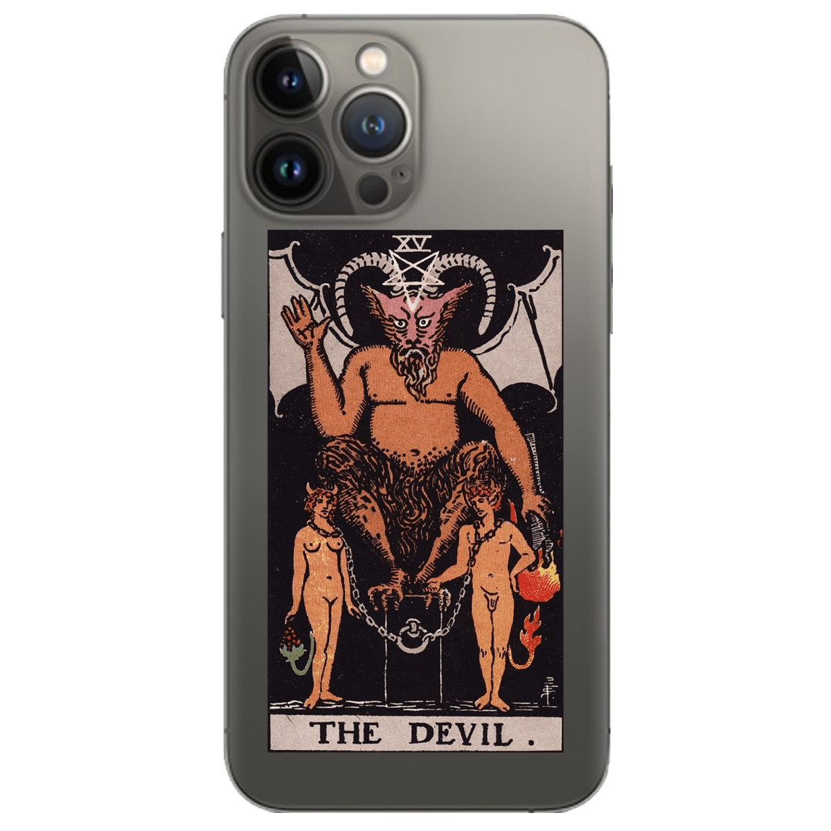 Чехол для Apple iPhone 13 Pro прозрачный The Devil - фото 1 - Чехлы для телефонов