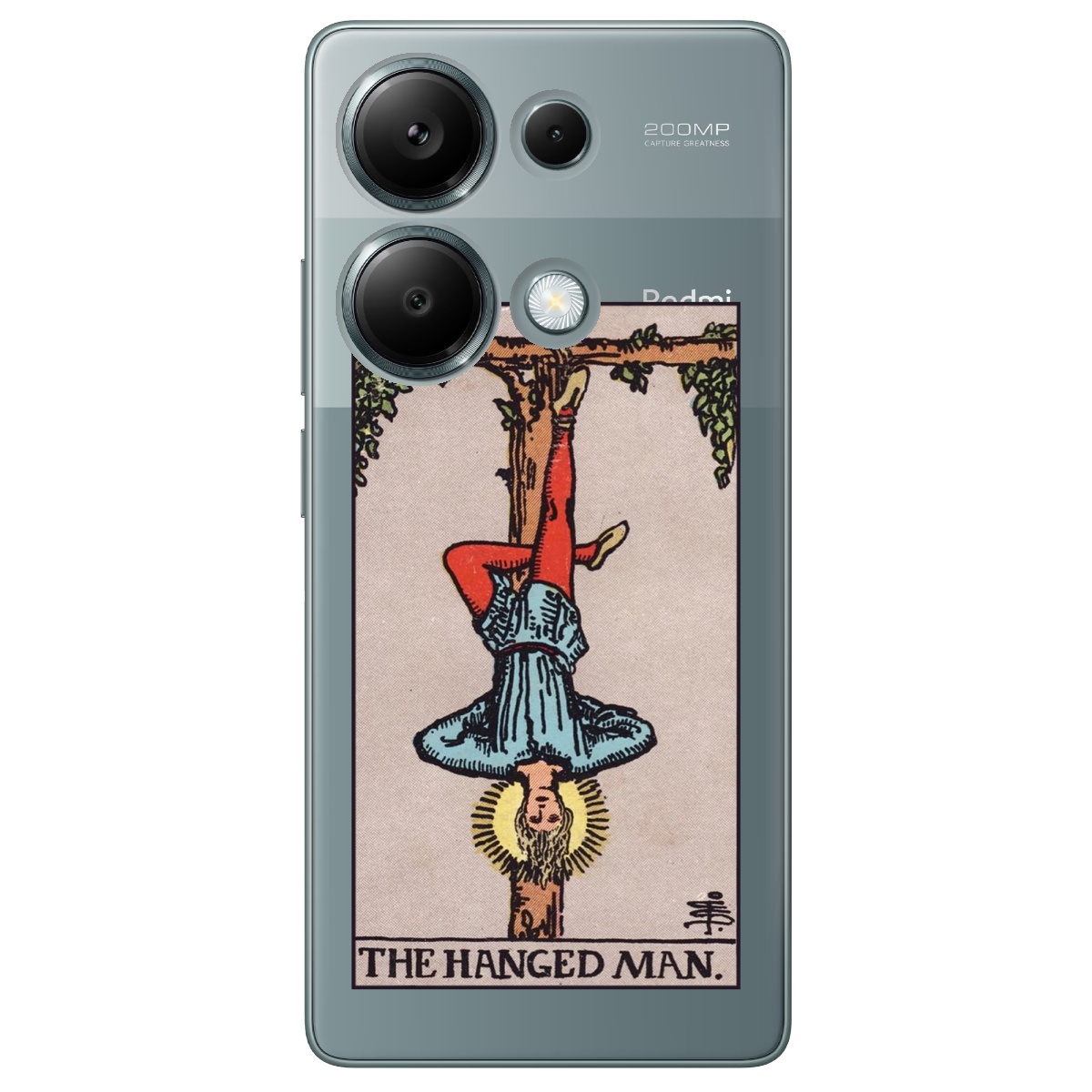 Чехол для Xiaomi Redmi Note 13 Pro 4G прозрачный The hanged man - фото 1 - Чехлы для телефонов