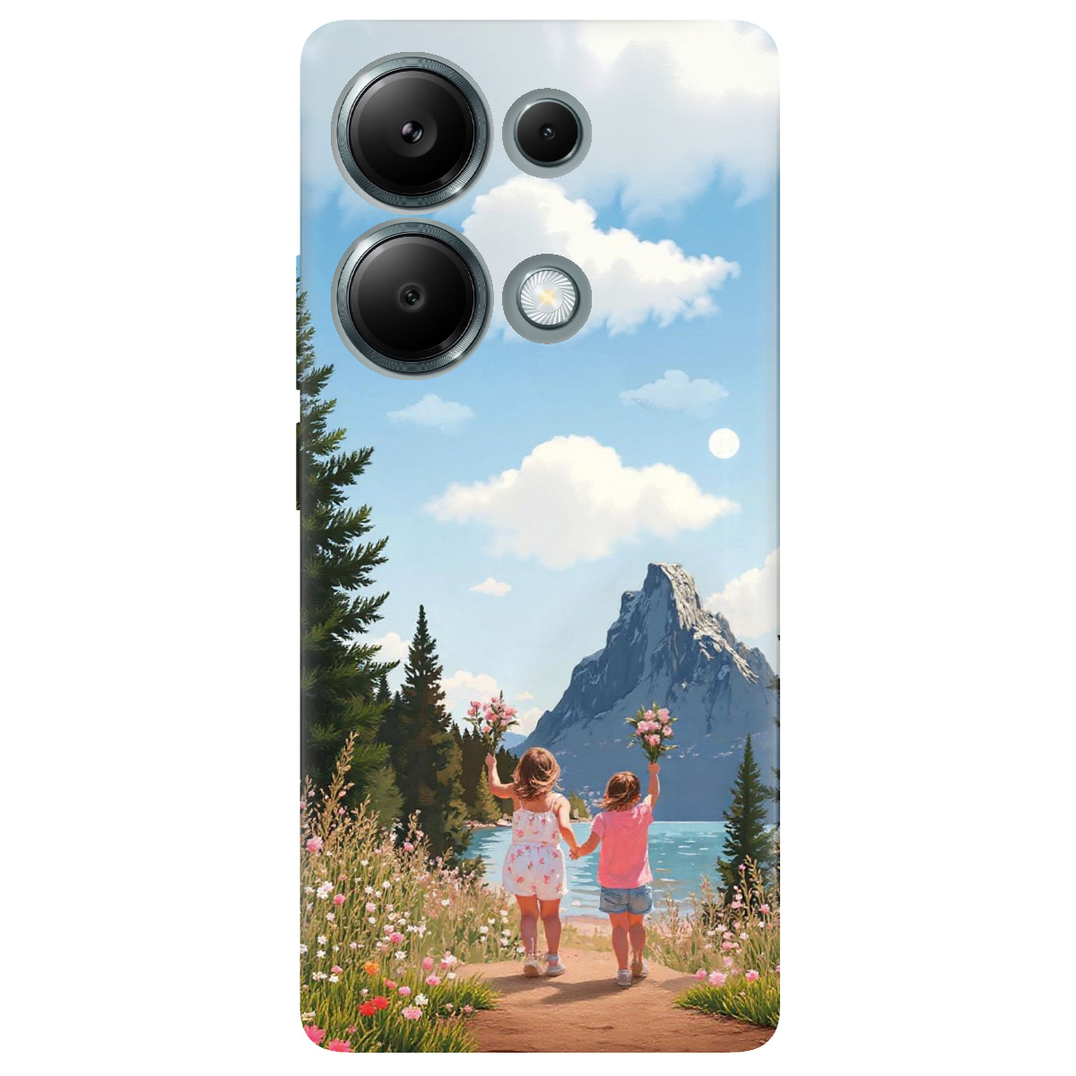 Чехол для Xiaomi Redmi Note 13 Pro 4G прозрачный Безтурботне літо - фото 1 - Чехлы для телефонов