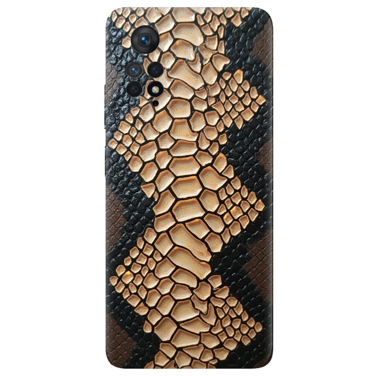 Чохол для Xiaomi Redmi Note 11 Pro прозорий Королівська змія - фото 1 - Чохли для телефонів