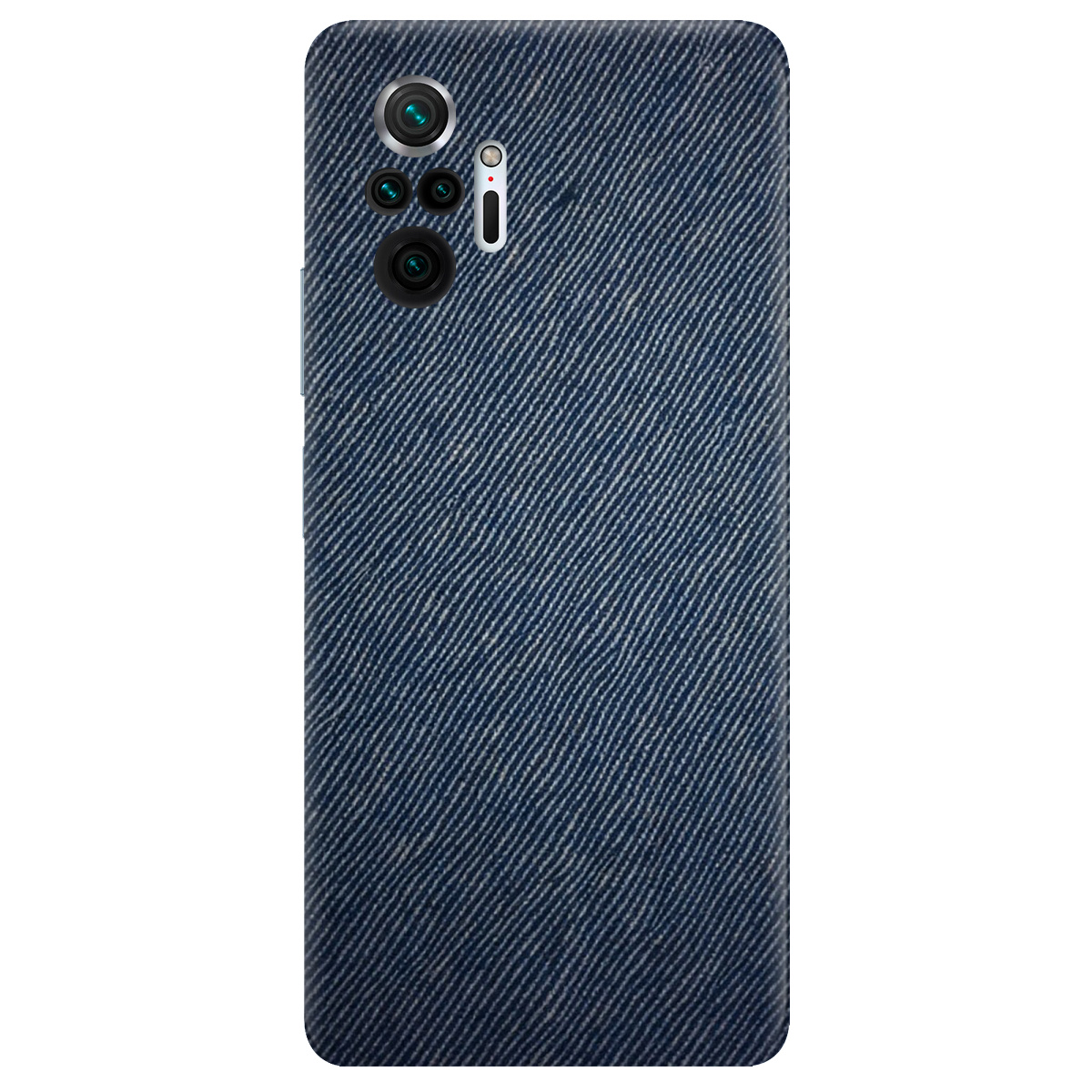 Чехол для Xiaomi Redmi Note 10 Pro прозрачный Ретро джинс - фото 1 - Чехлы для телефонов