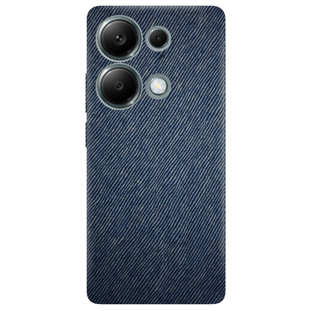 Чехол для Xiaomi Redmi Note 13 Pro 4G прозрачный Ретро джинс - фото 1 - Чехлы для телефонов